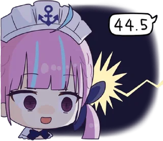 ⭐ emoji Minato Aqua Telegram sticker 8 of 24