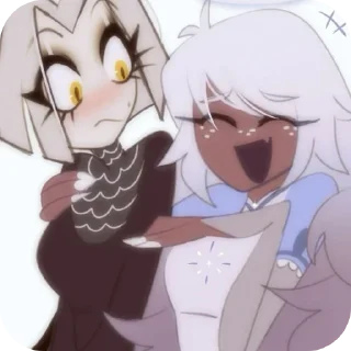 👄 emoji Эмили и Лют Telegram sticker 13 of 21