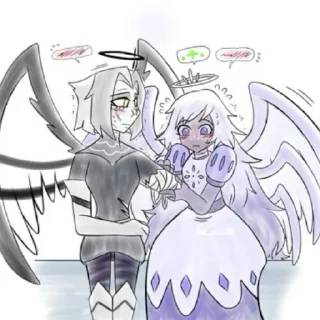 👄 emoji Эмили и Лют Telegram sticker 8 of 21