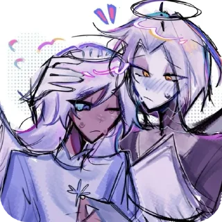 🍗 emoji Эмили и Лют Telegram sticker 7 of 21