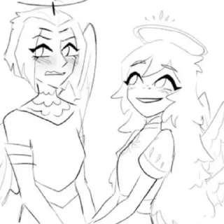 ✋ emoji Эмили и Лют Telegram sticker 15 of 21