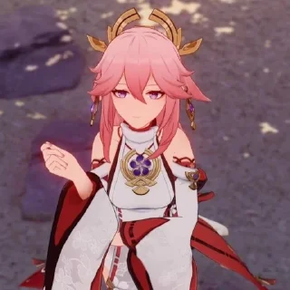 💗 emoji Yae Miko♡ Telegram sticker 13 of 29