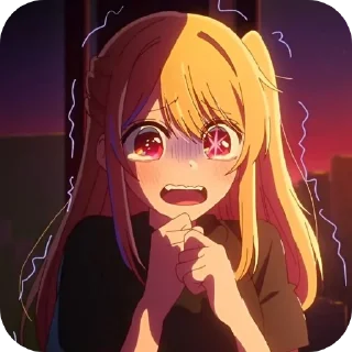 😰 emoji Rubi Hoshino Telegram sticker 20 of 64