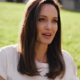 🤍 emoji Angelina Jolie @stick1lover Telegram sticker 9 of 39