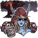 Sticker from Heroes of the Storm | @blukavy_art for @tavernofhots