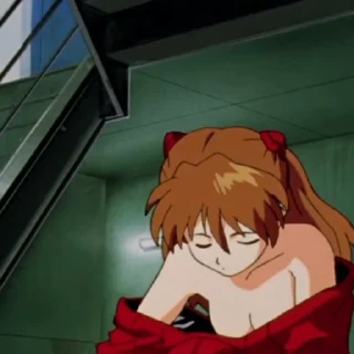 🦊 emoji Asuka-@Evangelion_myworld Telegram sticker 16 of 36