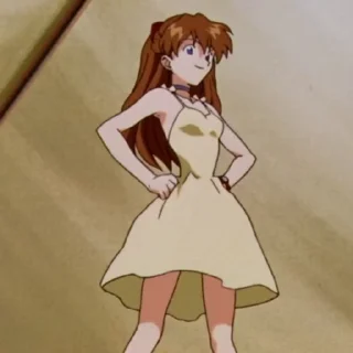 🦊 emoji Asuka-@Evangelion_myworld Telegram sticker 12 of 36