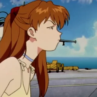 🦊 emoji Asuka-@Evangelion_myworld Telegram sticker 5 of 36
