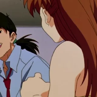 🦊 emoji Asuka-@Evangelion_myworld Telegram sticker 7 of 36