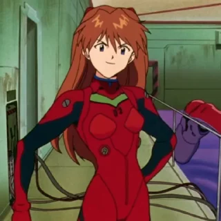 🦊 emoji Asuka-@Evangelion_myworld Telegram sticker 19 of 36