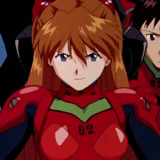 🦊 emoji Asuka-@Evangelion_myworld Telegram sticker 24 of 36