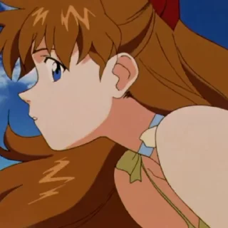 🦊 emoji Asuka-@Evangelion_myworld Telegram sticker 9 of 36
