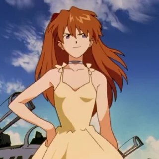 🦊 emoji Asuka-@Evangelion_myworld Telegram sticker 2 of 36