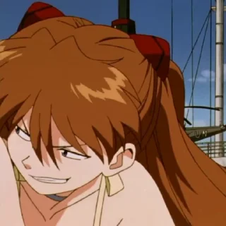 🦊 emoji Asuka-@Evangelion_myworld Telegram sticker 15 of 36