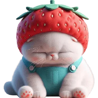 😞 emoji Клубничный мяу @Nyasticks Telegram sticker 6 of 34