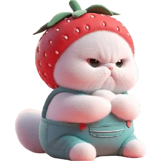 😏 emoji Клубничный мяу @Nyasticks Telegram sticker 21 of 34