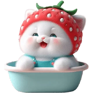 😀 emoji Клубничный мяу @Nyasticks Telegram sticker 11 of 34