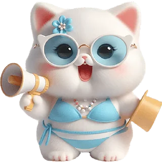 Sticker from Летние-мяу @Nyasticks