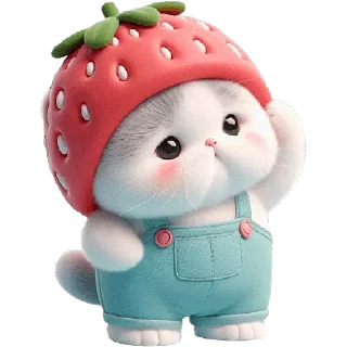 😟 emoji Клубничный мяу @Nyasticks Telegram sticker 8 of 34
