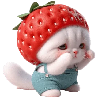 😢 emoji Клубничный мяу @Nyasticks Telegram sticker 19 of 34
