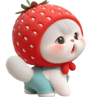 😯 emoji Клубничный мяу @Nyasticks Telegram sticker 22 of 34