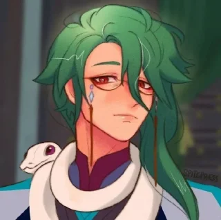 💚 emoji бай чжу  @fordgenshin Telegram sticker 3 of 30