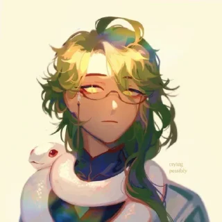 💚 emoji бай чжу  @fordgenshin Telegram sticker 15 of 30