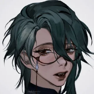 💚 emoji бай чжу  @fordgenshin Telegram sticker 4 of 30