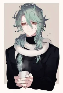 💚 emoji бай чжу  @fordgenshin Telegram sticker 8 of 30