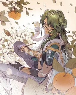 💚 emoji бай чжу  @fordgenshin Telegram sticker 13 of 30
