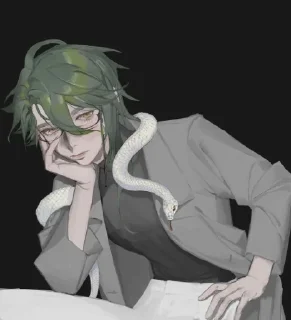 💚 emoji бай чжу  @fordgenshin Telegram sticker 14 of 30