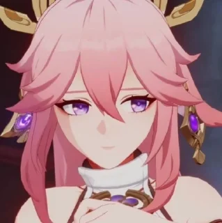 💗 emoji yae miko Telegram sticker 23 of 25