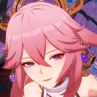 💗 emoji yae miko Telegram sticker 16 of 25
