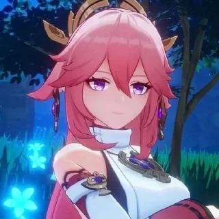 💗 emoji yae miko Telegram sticker 18 of 25
