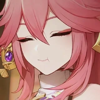 💗 emoji yae miko Telegram sticker 24 of 25