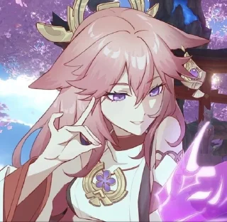 Sticker from 🦊 Yae Miko 🦊