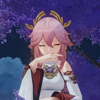 💗 emoji yae miko Telegram sticker 13 of 25