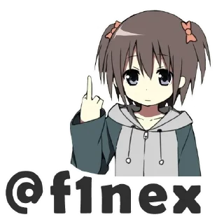 Sticker from Middle Finger