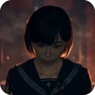 😔 emoji Хинако | "silent hill f" | @mira_wey Telegram sticker 11 of 31