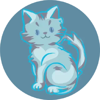 Sticker from Кошечка голубых кровей :wasil.sss
