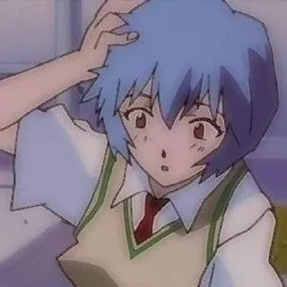 🤷 emoji ✨💠 Ayanami Rei 💠✨ by @morssssss Telegram sticker 18 of 40