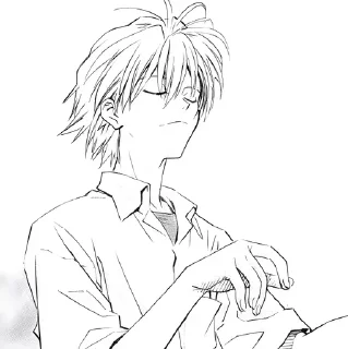 Sticker from Kaworu Nagisa ≈ @wujsed