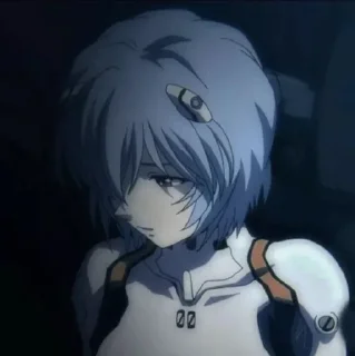 😔 emoji ✨💠 Ayanami Rei 💠✨ by @morssssss Telegram sticker 8 of 40