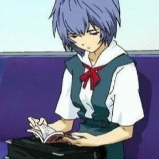 📖 emoji ✨💠 Ayanami Rei 💠✨ by @morssssss Telegram sticker 10 of 40