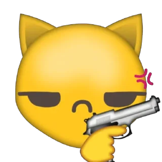 😠 emoji silly kitty Telegram sticker 3 of 16