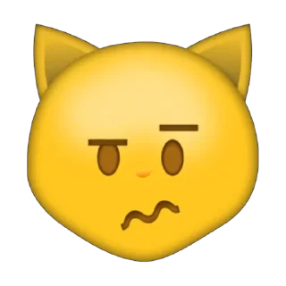 🤨 emoji silly kitty Telegram sticker 15 of 16