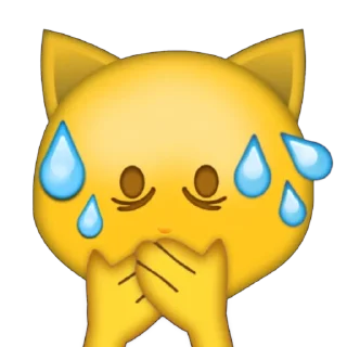 😰 emoji silly kitty Telegram sticker 5 of 16