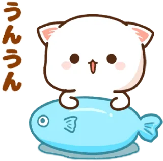 Mochi Mochi Peach Cat :: @line_stickers sticker 2