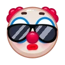 😎 emoji Clown Emoji @xkysluv Telegram sticker 10 of 40