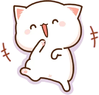 Mochi Mochi Peach Cat :: @line_stickers sticker 1